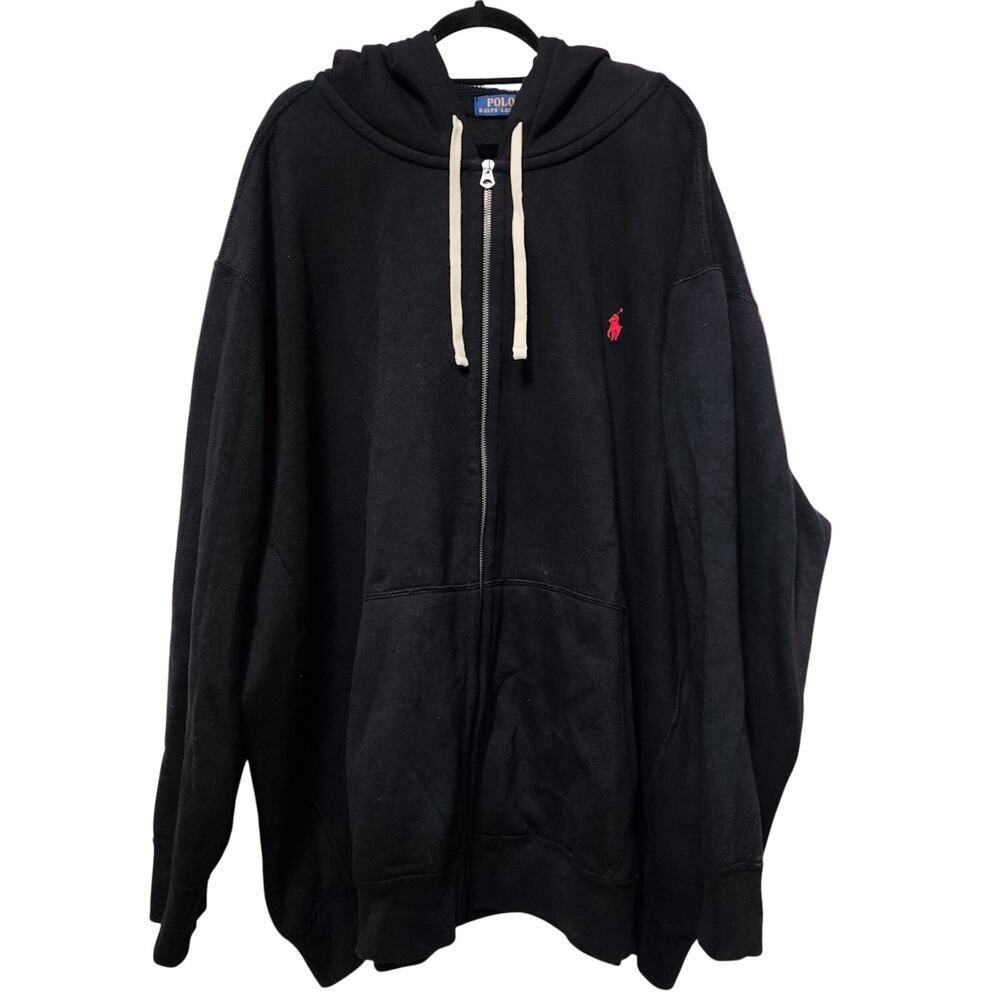 Polo Ralph Lauren Men's Fleece Full Zip Hoodie Size 5XB Black